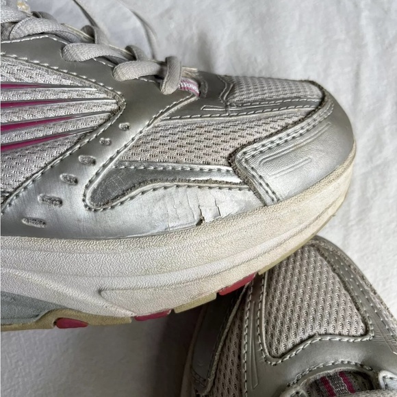 FILA Walk-N-Sculpt Rocker Shoes Sz. 7M US, Silver/Pink, Leather/Mesh, Walking - Picture 8 of 12